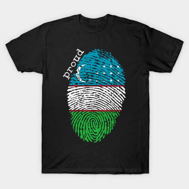 Uzbekistan flag T-Shirt by Shopx